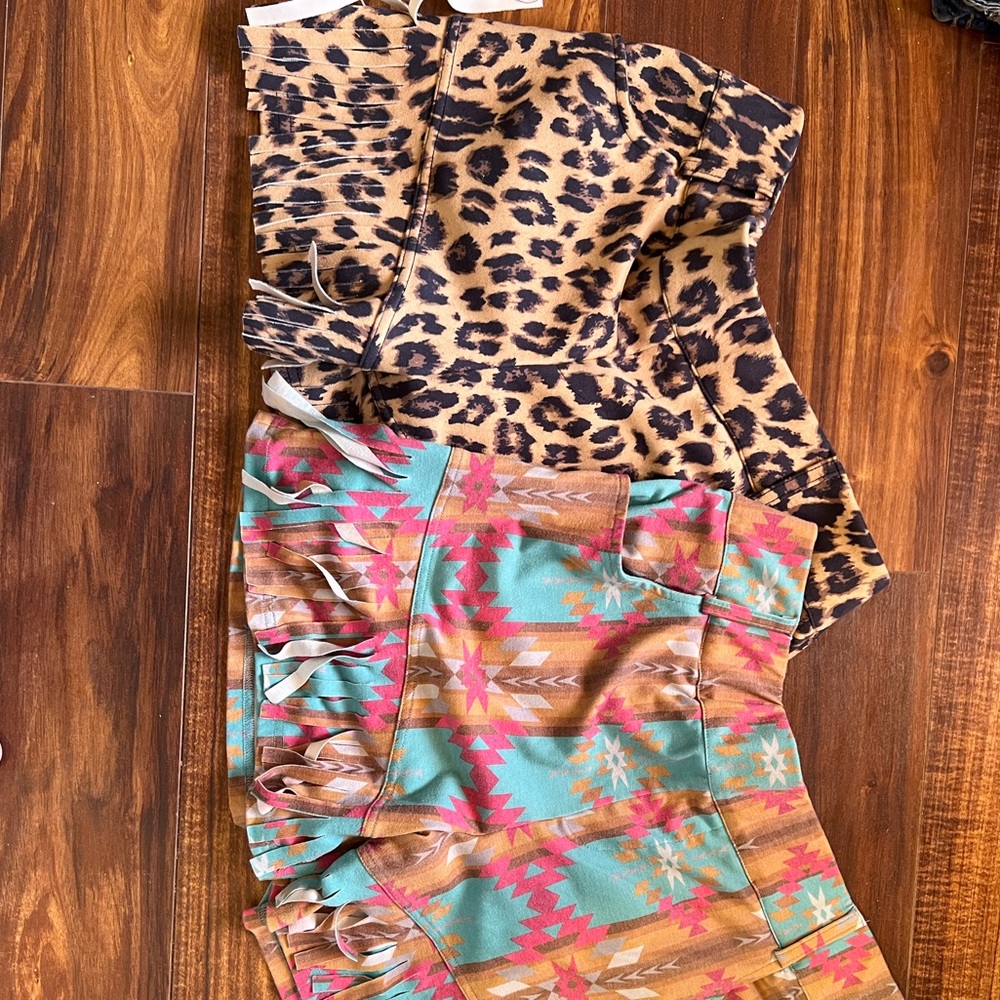 Crazy Train bundle cheetah and tribal print shorts